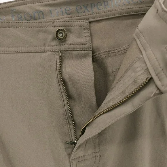NWT PRANA Brion Pants Mud Brown Casual Hiking Outdoor Stretch Slim Fit 42x32